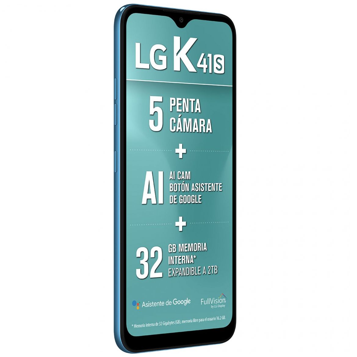 Celular LG K41S K410Hm Color Azul R9 (Telcel)