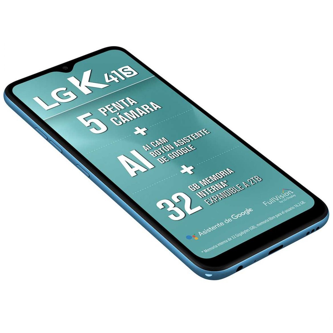 Celular LG K41S K410Hm Color Azul R9 (Telcel)