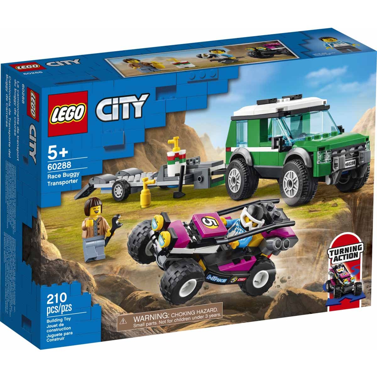 Camioneta de Transporte Del Buggy de Carreras Lego City