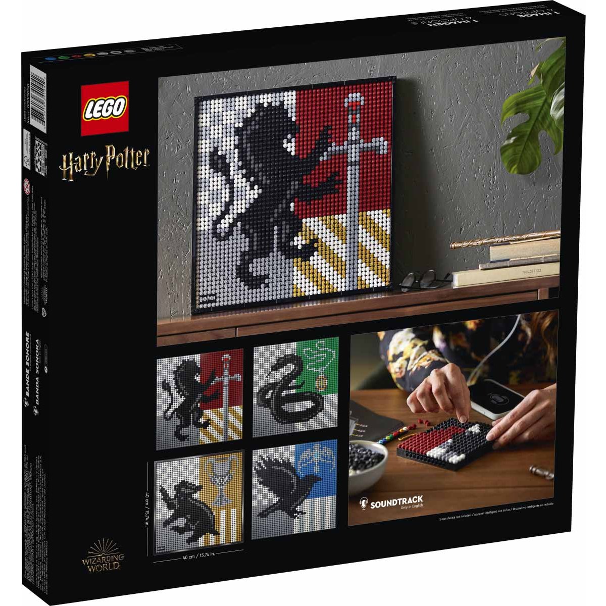 Harry Potter Hogwarts Crests Lego Art