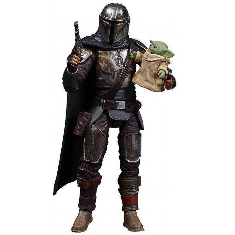Figuras de Din Djarin (The Mandalorian) y The Child Star Wars la Colección Vintage