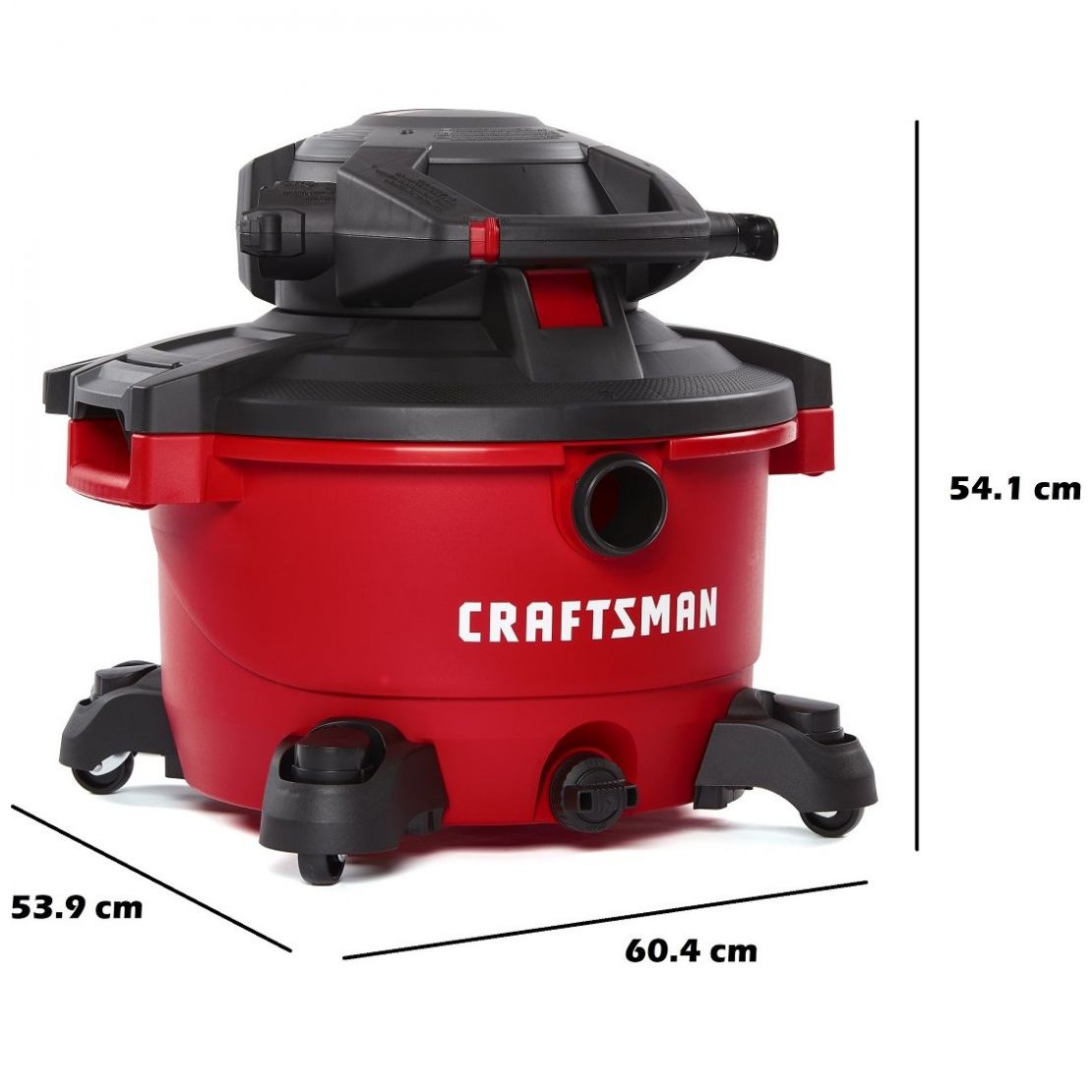 Aspiradora de 12 Galones y 6 Hp para Seco y Mojado con Cabezal Desmontable Mod. Cmxevbe17606 Craftsman