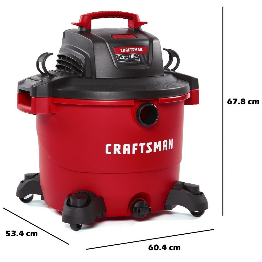 Aspiradora de 16 Galones y 6.5 Hp para Seco y Mojado Mod. Cmxevbe17595 Craftsman