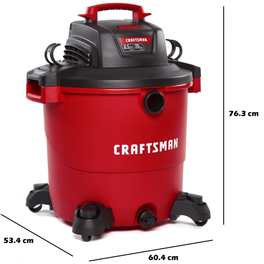 Aspiradora de 20 Galones y 6.5 Hp para Seco y Mojado Mod. Cmxevbe17596 Craftsman