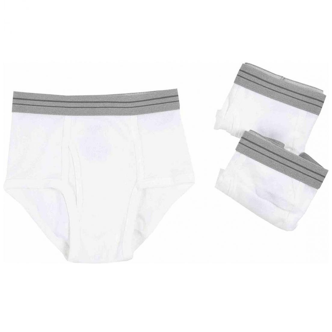 Paquete de 3 Trusas Clásicas Blancas para Niño Rinbros Modelo 3249C01