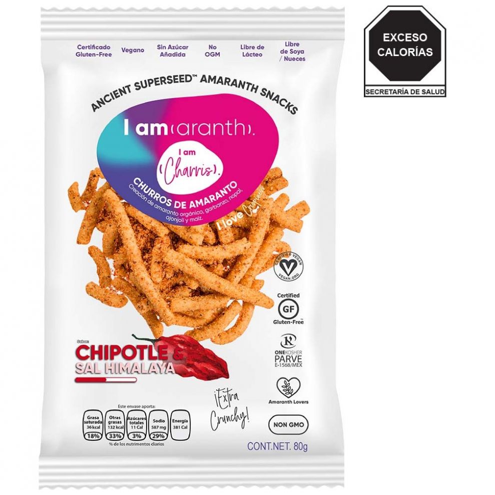 Churrito de Amaranto con Sazonador Chipotle I Am (Aranth)