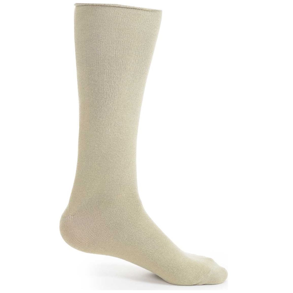 Calcetín Liso Kaki para Diabéticos para Hombre Florsheim Modelo Elo 7028