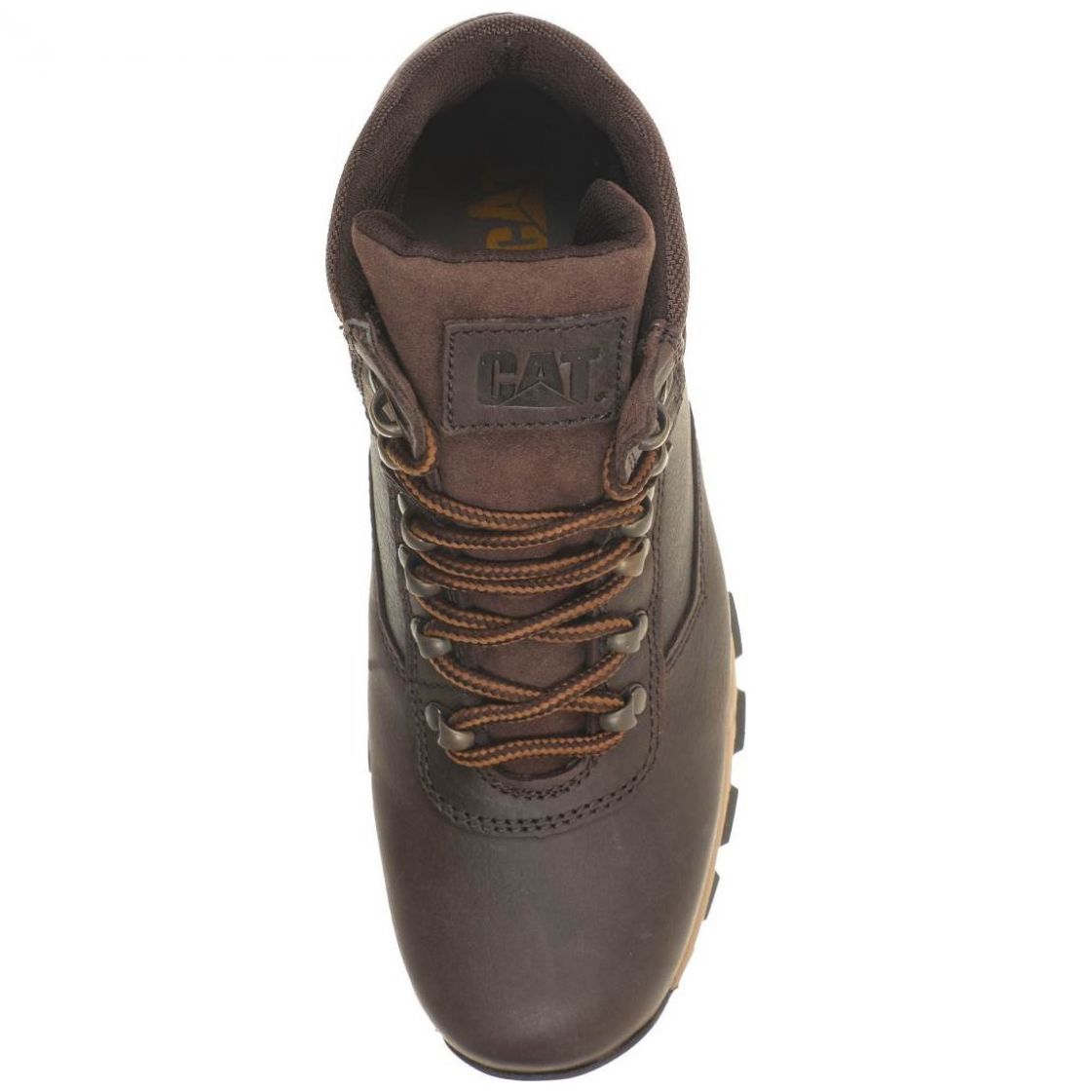 Bota Cat de Piel Café para Hombre