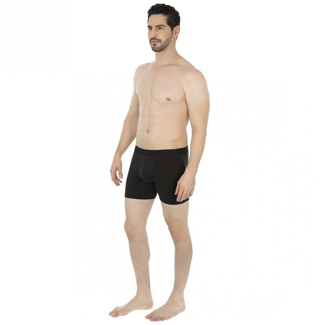 Bóxer Largo 3 Pack Negro para Hombre Skiny Modelo Elo 73397