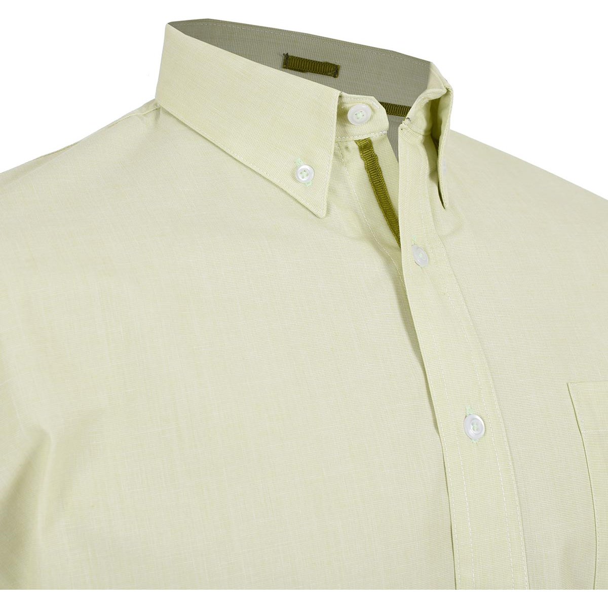 Camisa Verde Manga Corta para Caballero Modelo L4086 Cavalatti