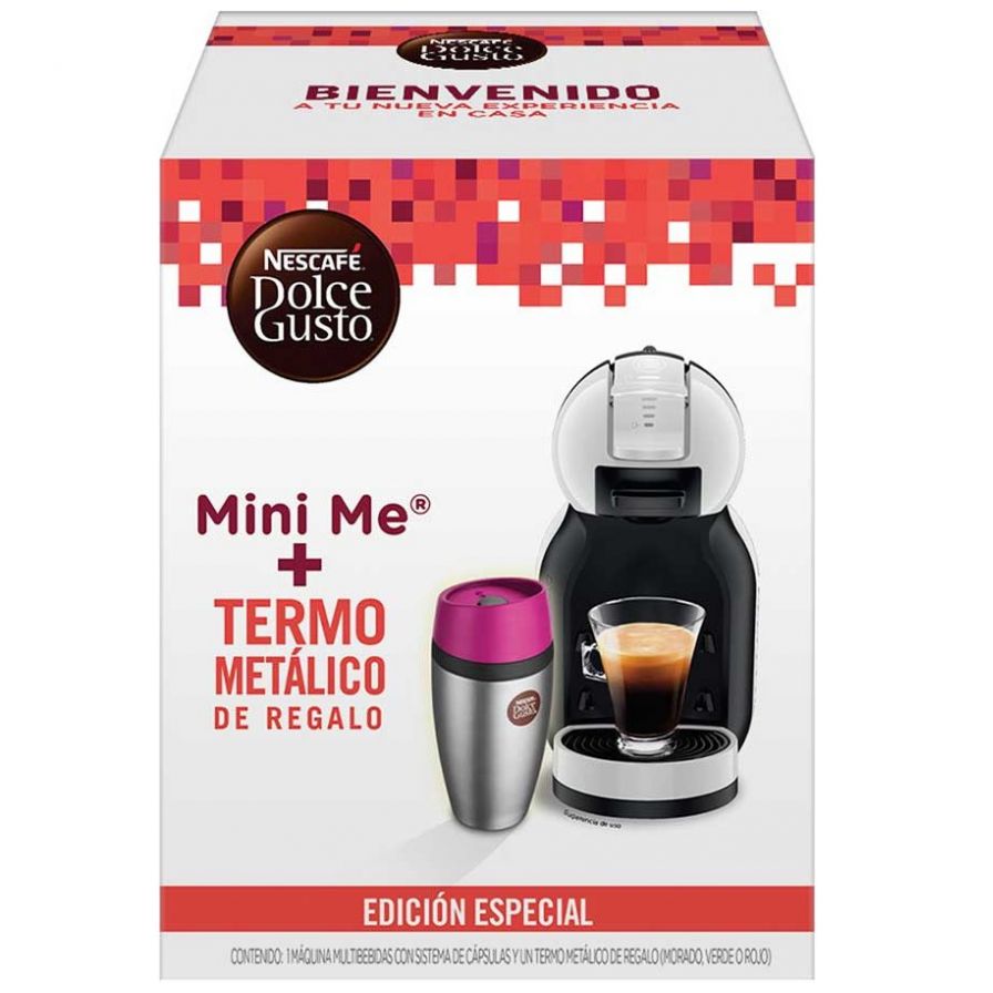 Maquina Minime Blanca +Termo Metálico Nescafé Dolce Gusto