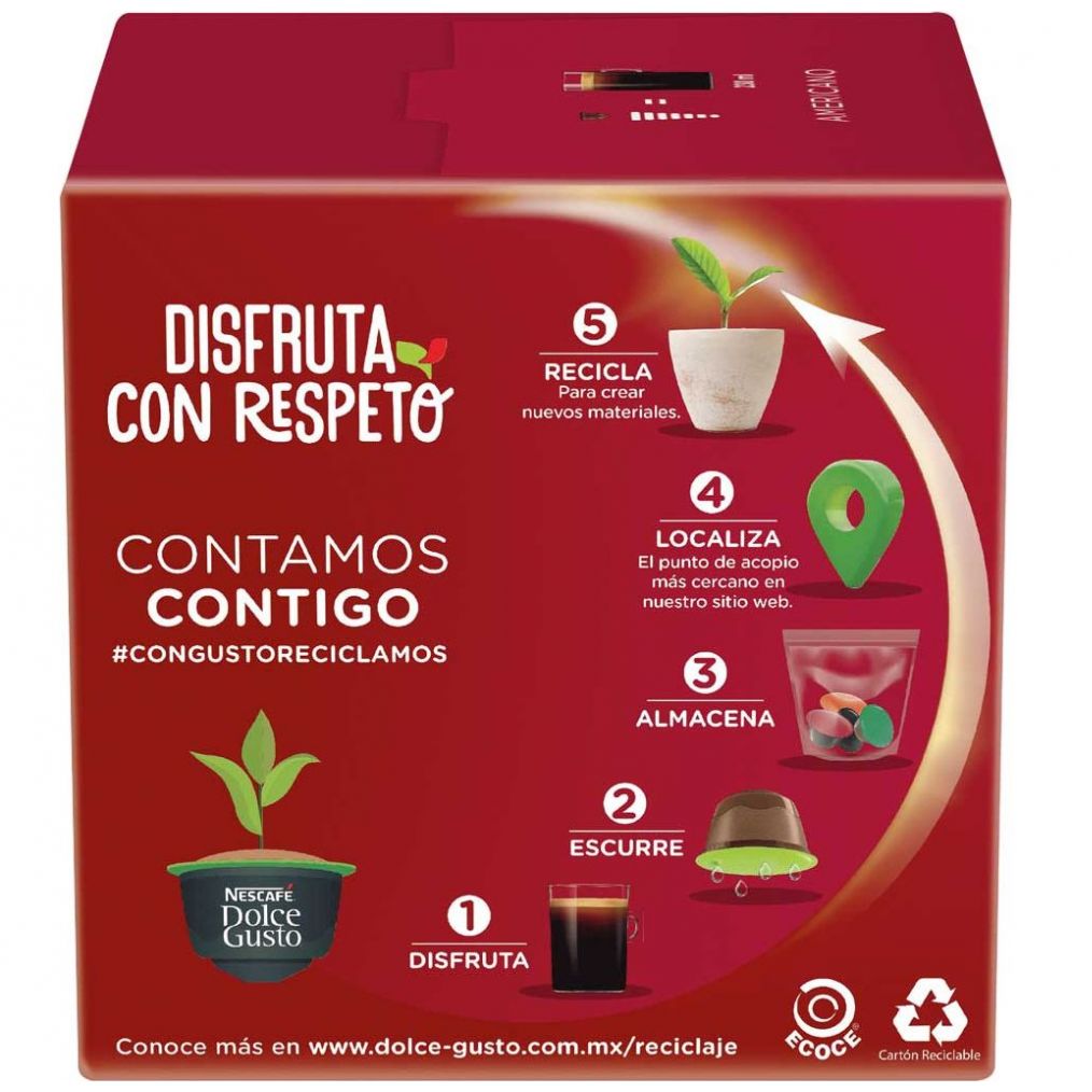 16 Cápsulas Americano Nescafe Dolce Gusto