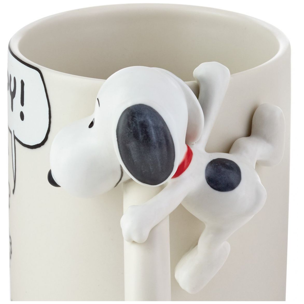 Grupo Erik Snoopy Charlie - Taza de cerámica marrón de 35 cl, 11.8 fl oz,  3.74 x 3.15 pulgadas, 3.7 x 3.1 in, taza de Snoopy, taza de café, taza de