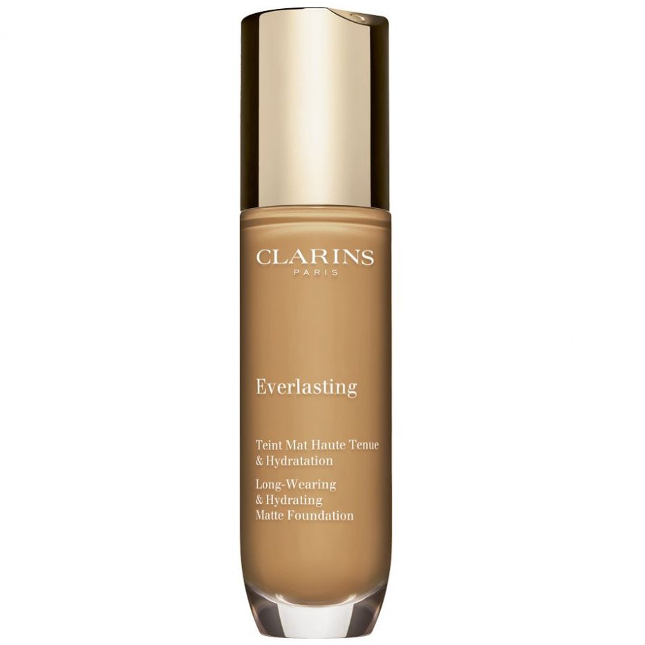 Base de Maquillaje Cobertura Alta Everlasting 114 Capucchino Clarins