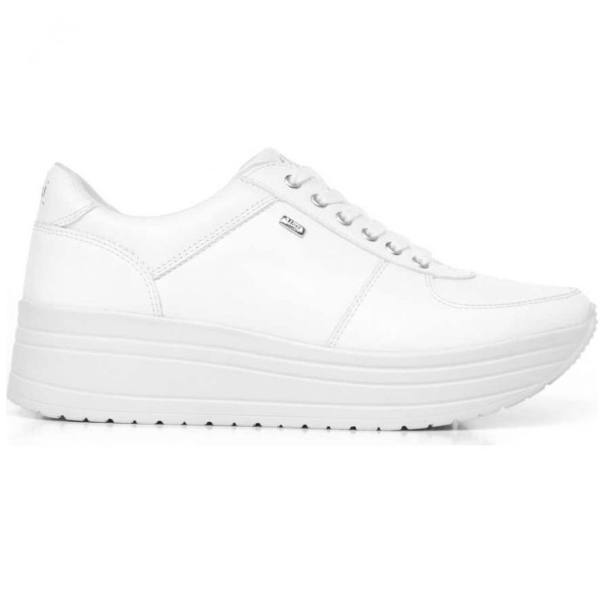 Tenis para Mujer con Plataforma Color Blanco Flexi