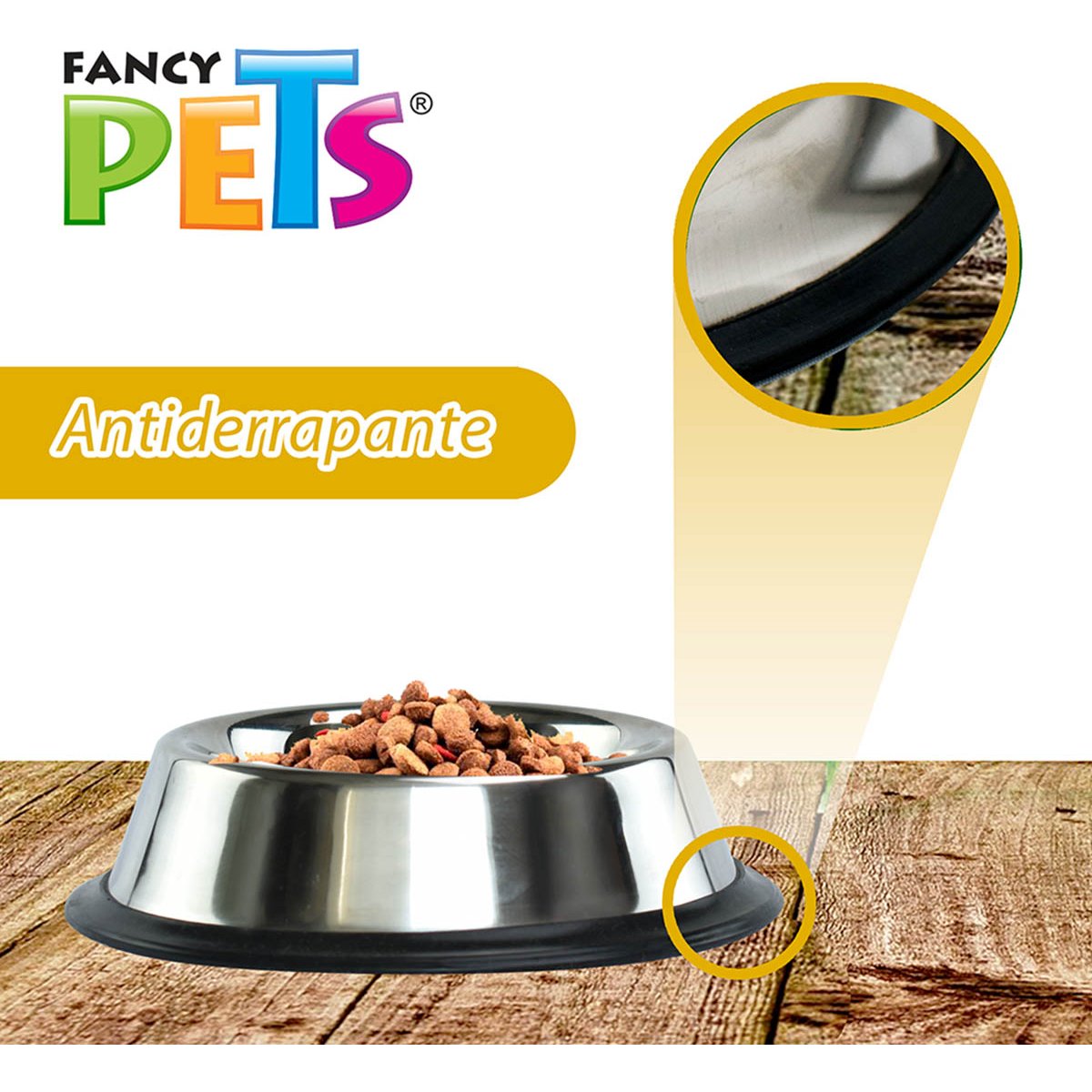 Plato de Acero 8 Oz para Perro