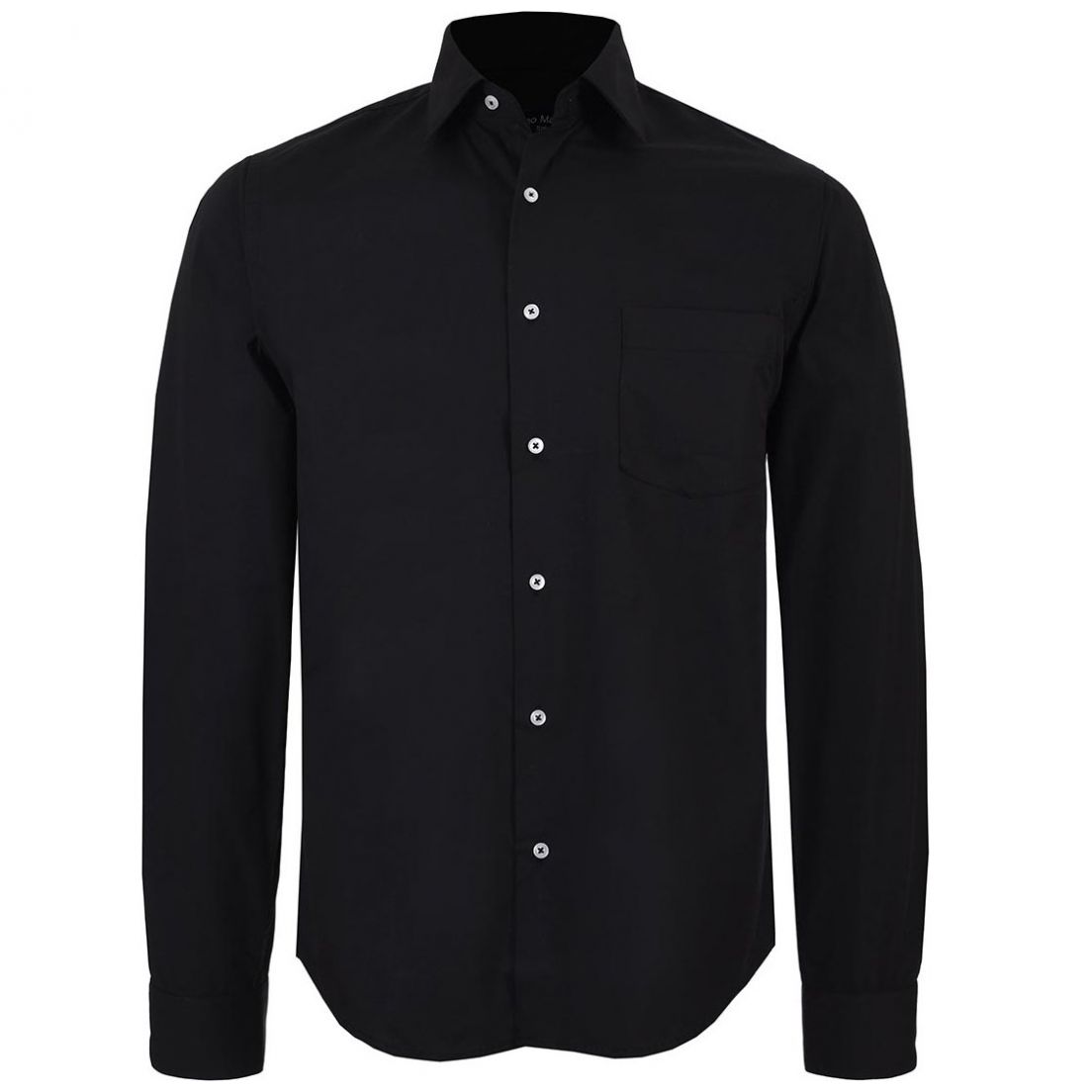 Camisa de Vestir Regular Bruno Magnani Color Negro para Hombre Modelo Elo Bm85001Ng