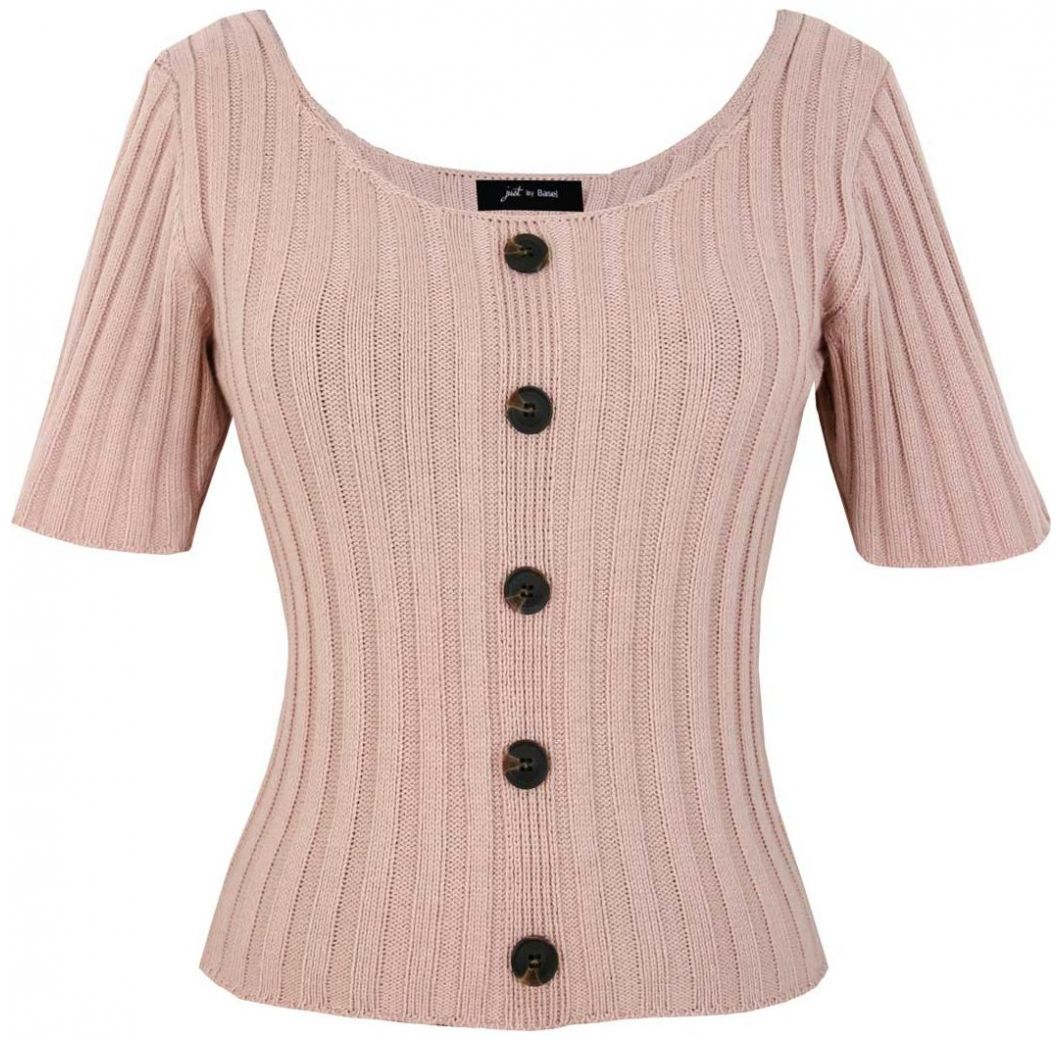 Blusa Manga Tres Cuartos Rosa Claro Just By Basel para Dama