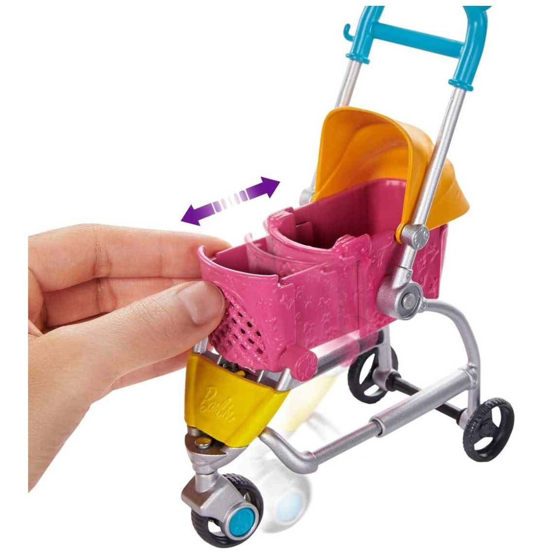 Barbie Sisters & Pets Carriola de Perritos