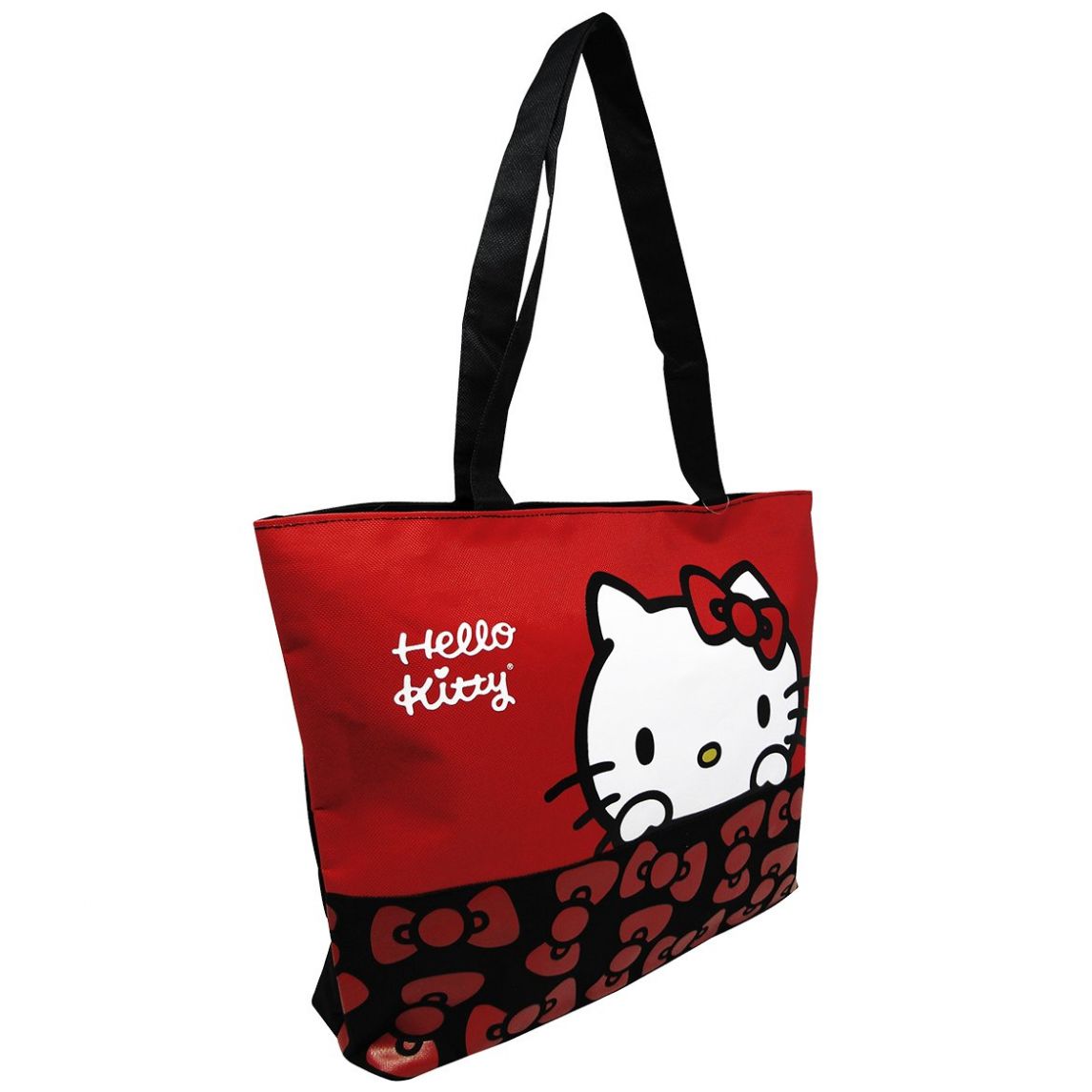 Handbag Bolsa Hello Kitty Negra Bolsos De Bolsa De Compras Hello