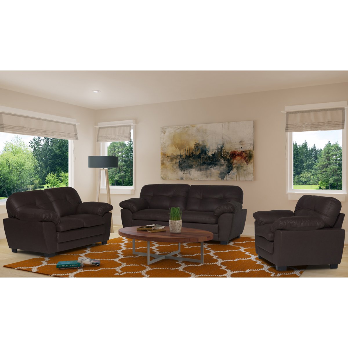 Sillón Yezzi II Cerd Dark Chocolate Boal
