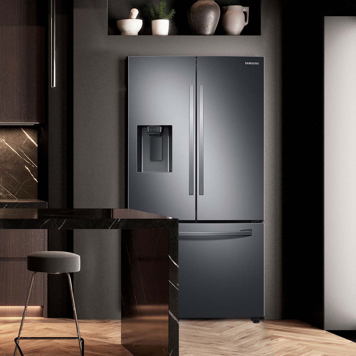 Refrigerador Samsung French Door 27Ft Rf27T5201Sg/em Negro