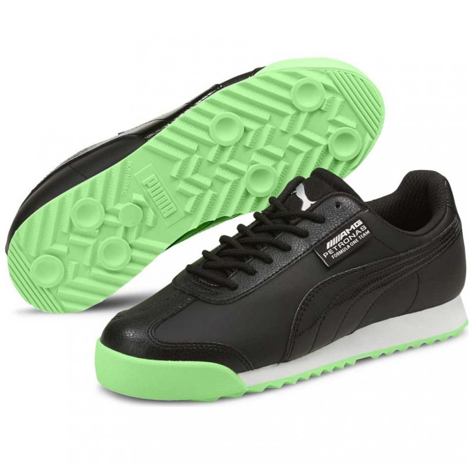 Tenis negros best sale con verde