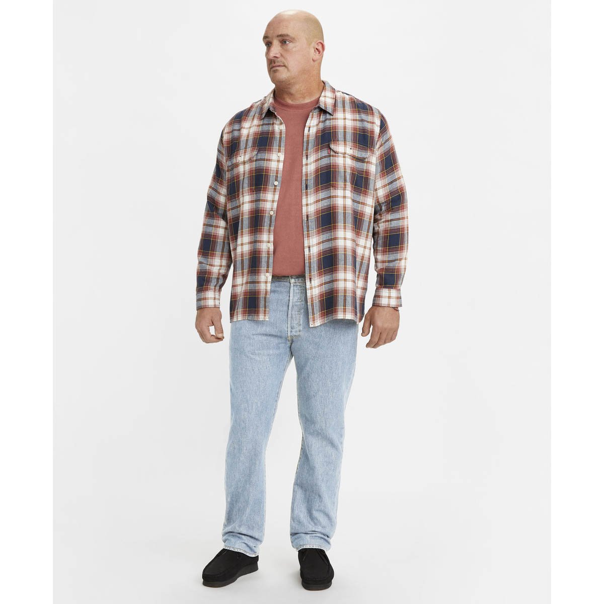 Jeans Azul 501 Original Levi's Talla Plus para Hombre