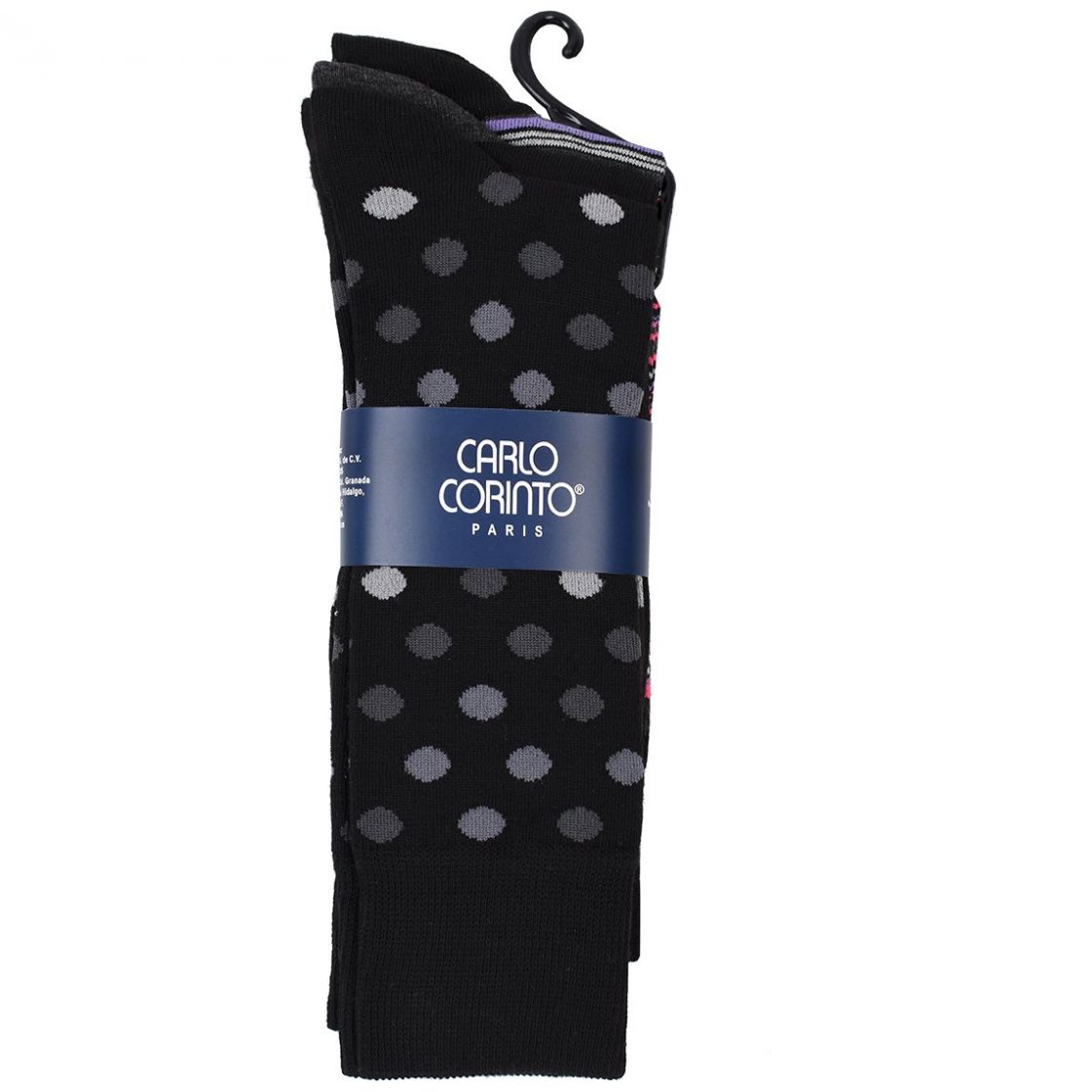 Paquete de 3 Calcetines para Hombre Carlo Corinto Modelo Elo 8750 Ng