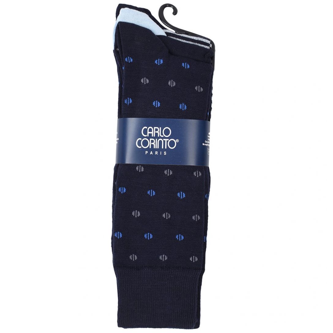 Paquete de 3 Calcetines para Hombre Carlo Corinto Modelo Elo 8750 Mn