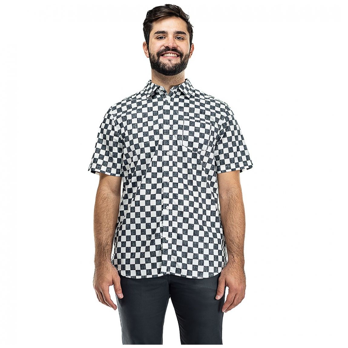 Camisa Blanco Combinado a Cuadros Vans para Hombre Modelo Elo Vn0A545Ty28