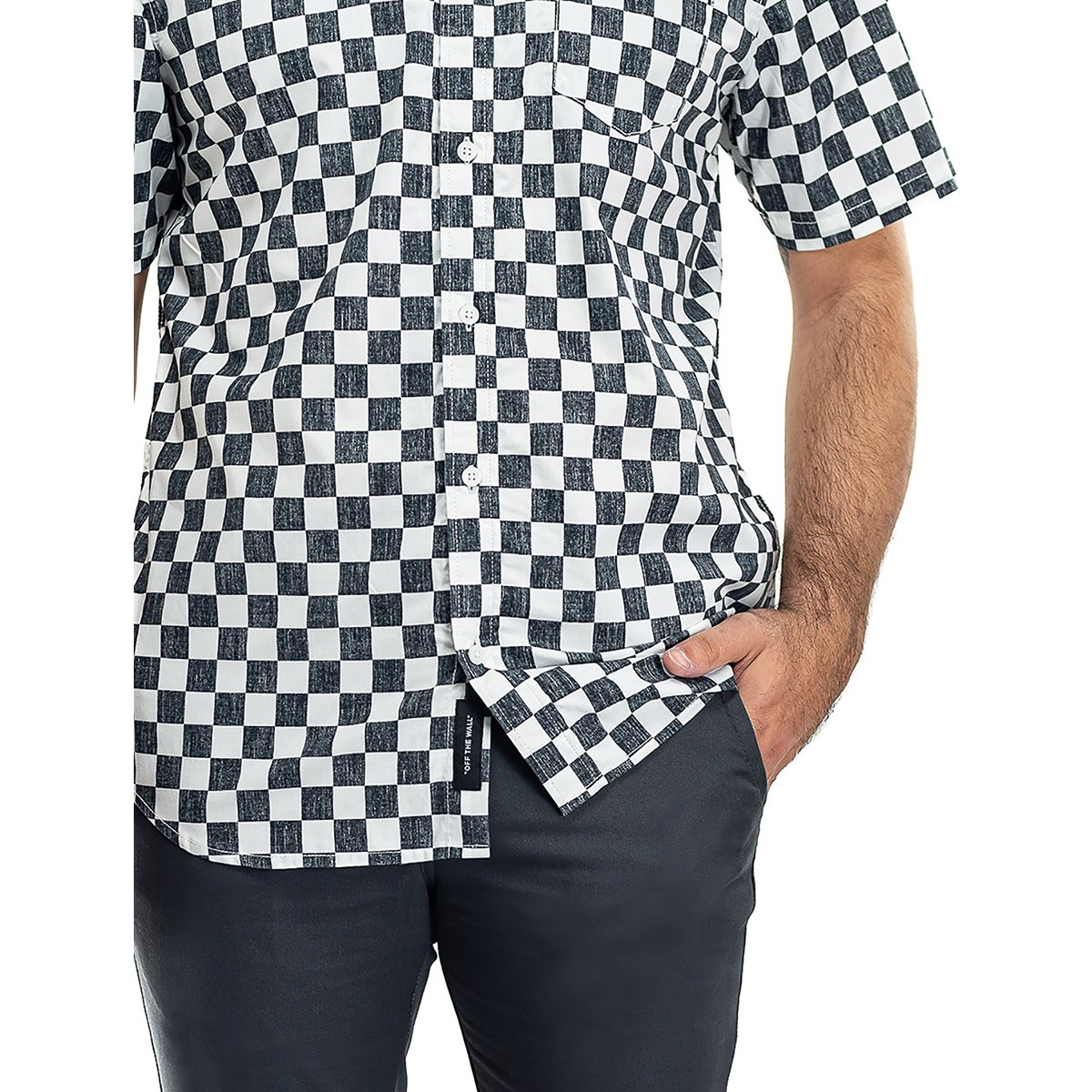 Camisa Blanco Combinado a Cuadros Vans para Hombre Modelo Elo Vn0A545Ty28