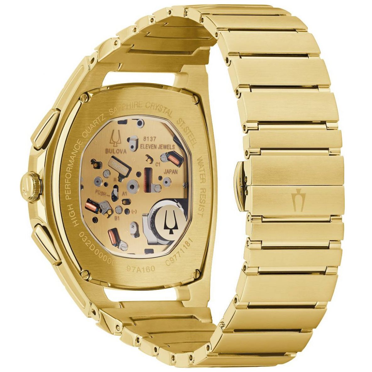 Reloj Dorado para Hombre Bulova Modelo Elo 97A160