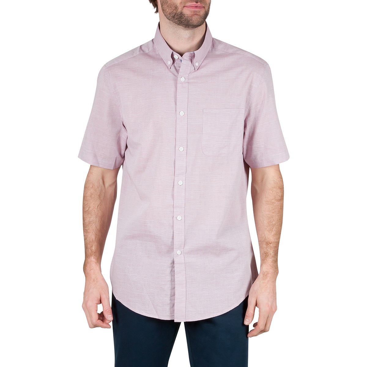 Camisa Roja Manga Corta para Hombre Haggar Modelo Elo Hmw0S257R01A