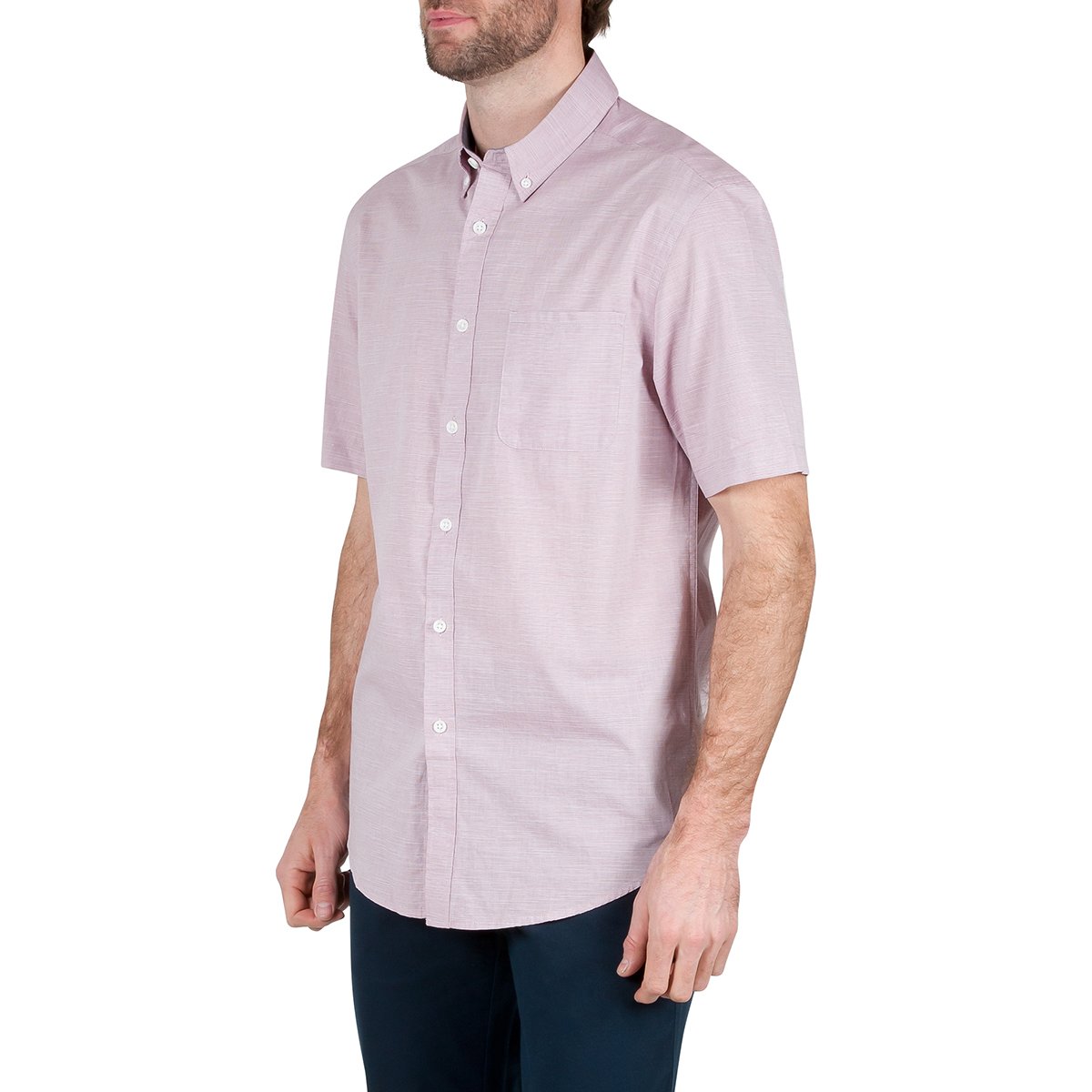 Camisa Roja Manga Corta para Hombre Haggar Modelo Elo Hmw0S257R01A