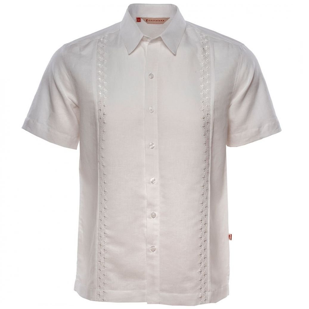 Camisa Blanco Manga Corta para Hombre Costavana Modelo Elo 1466Cw