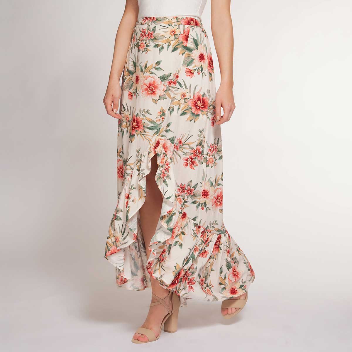 Falda Floreada Dex para Mujer