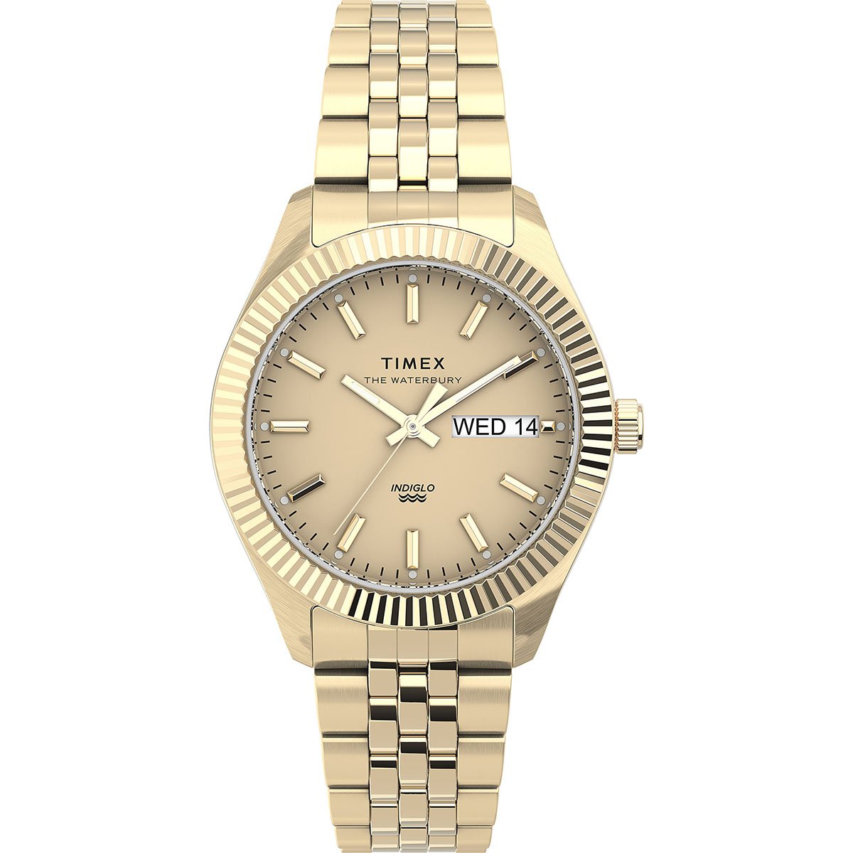 Reloj de Acero Inoxidable Dorado para Mujer Modelo Elo Tw2U78500 Timex Fashion