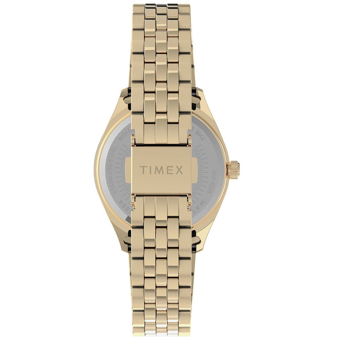 Reloj de Acero Inoxidable Dorado para Mujer Modelo Elo Tw2U78500 Timex Fashion