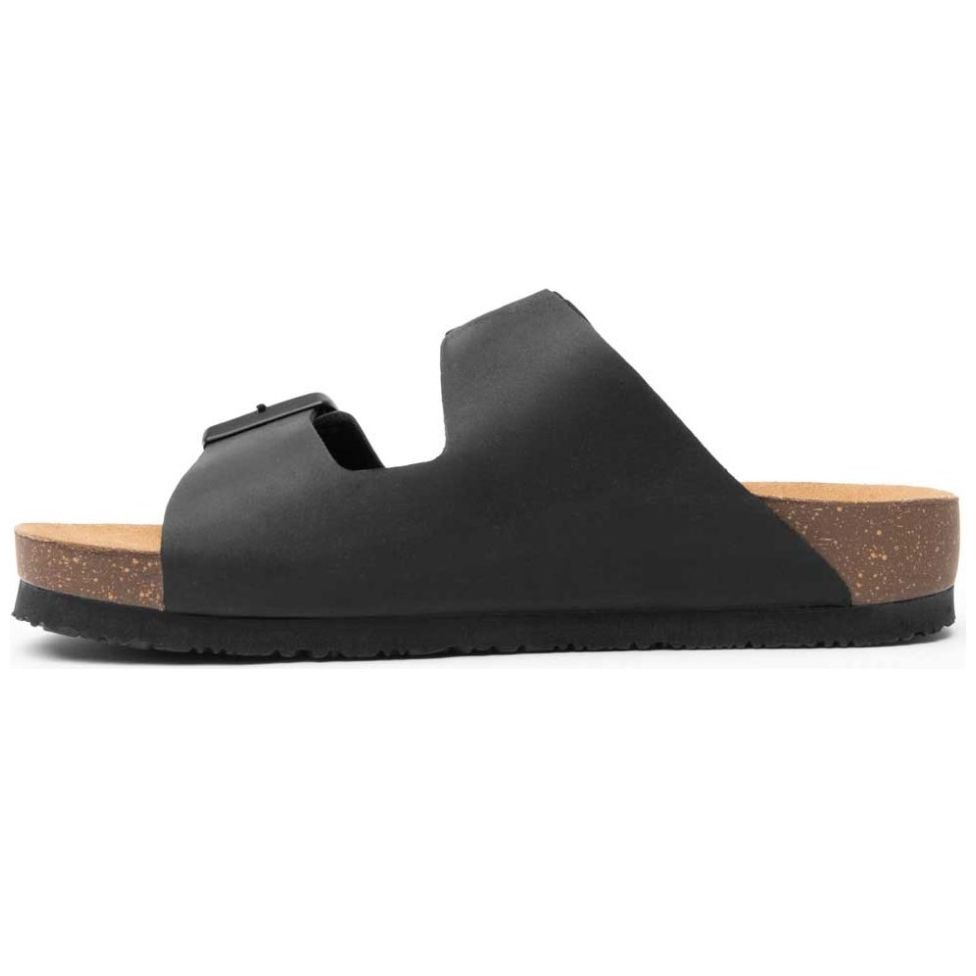 Sandalia para Mujer Dos Hebillas Color Negro Flexi