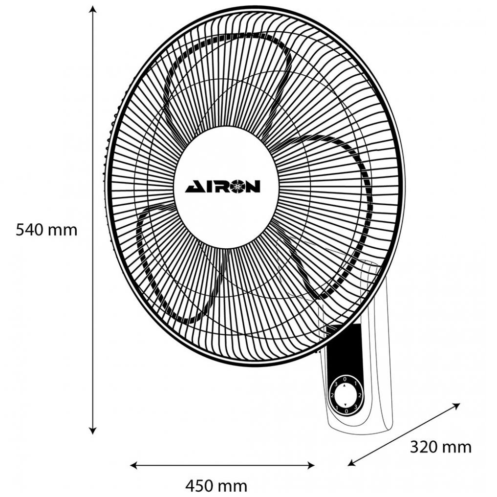 Ventilador de Pared Airon WF-40