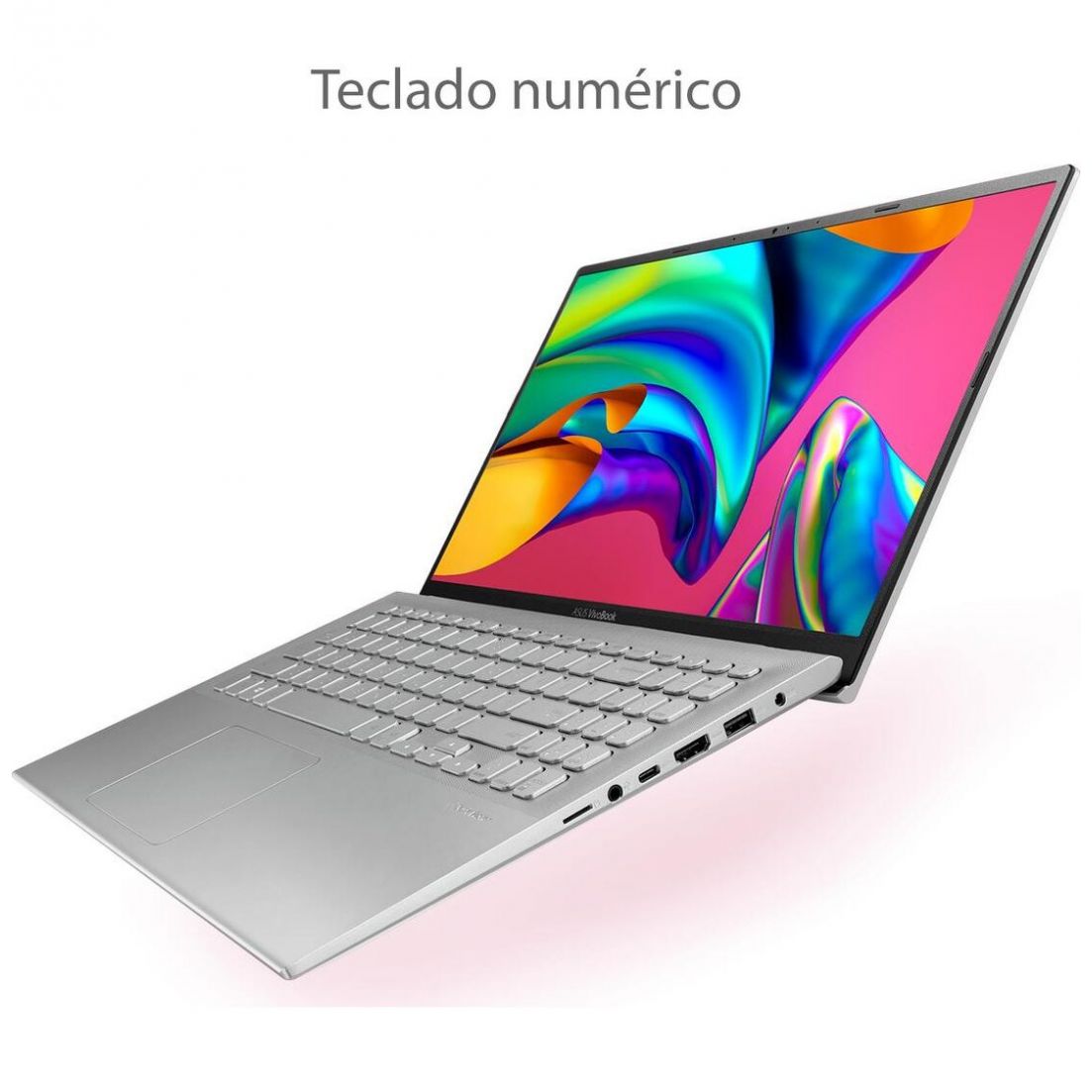 Laptop Asus 15.6"  X512Ja Ci5 10Th 12G 1Tb+ 256Ssd Plata
