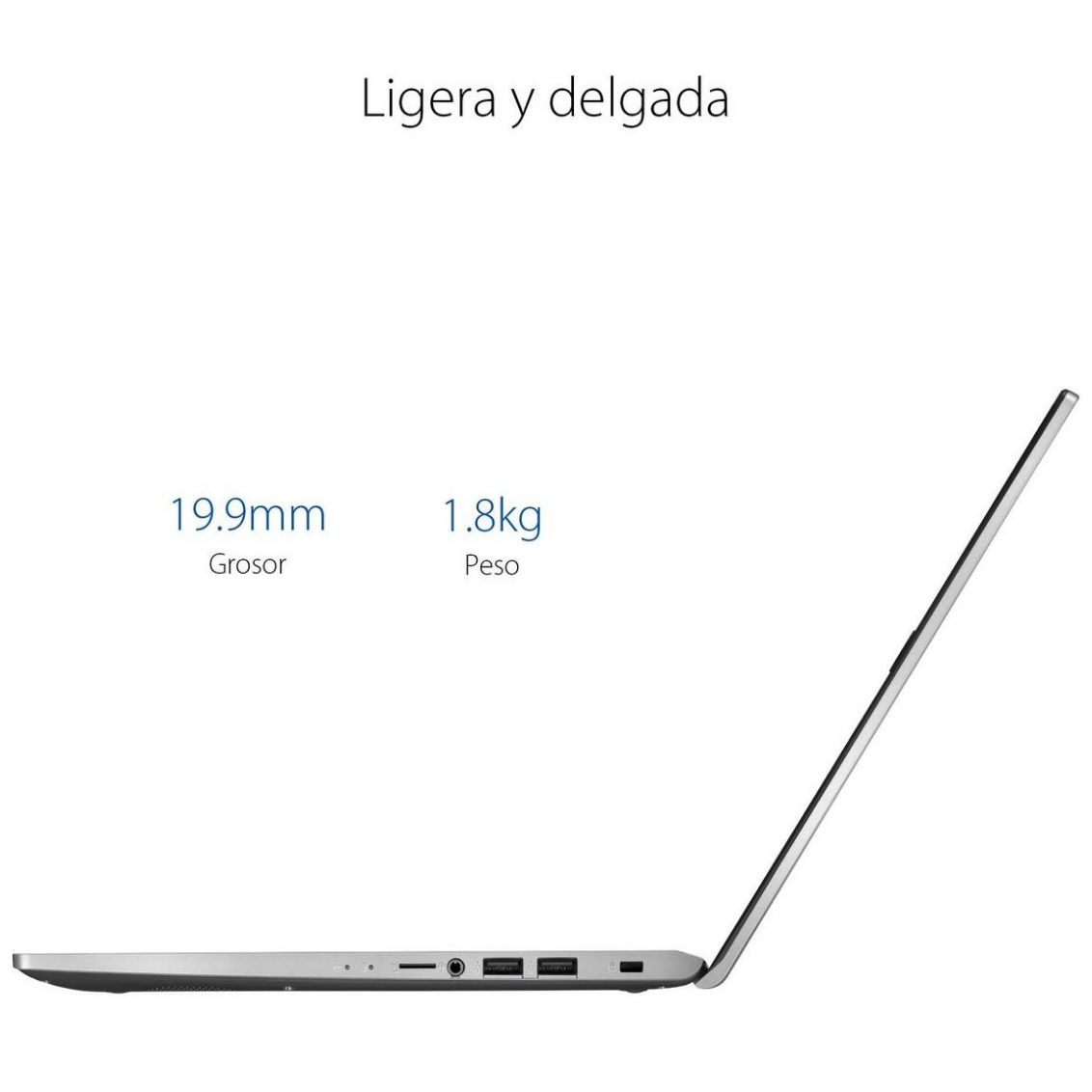 Laptop Asus 15.6" X515Ja Ci3 10Th 12G 1Tb+ 256Ssd Plata