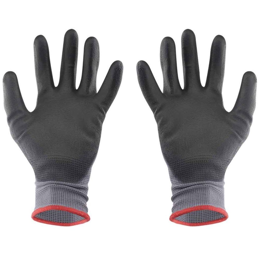 Guantes de  Nylon, Talla Med, Recubrimiento en Poliuretano