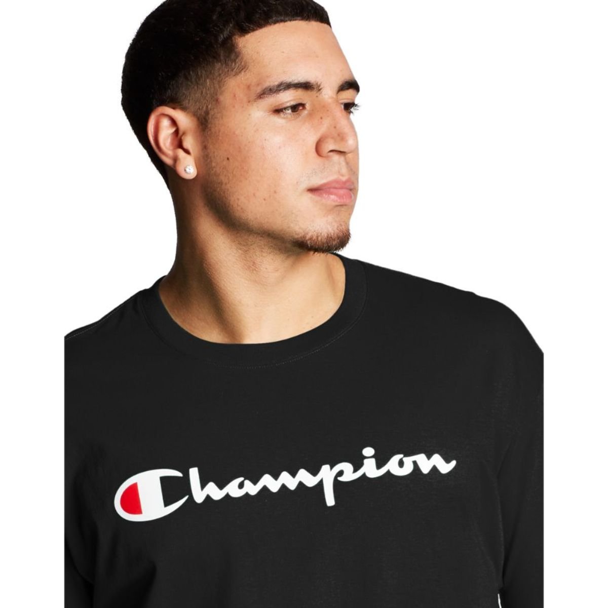 Playera Negra Champion para Hombre