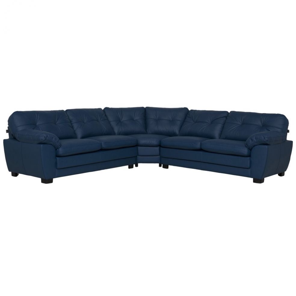 Sala Protos Curva Piel Leathermatch Cobalto Boal