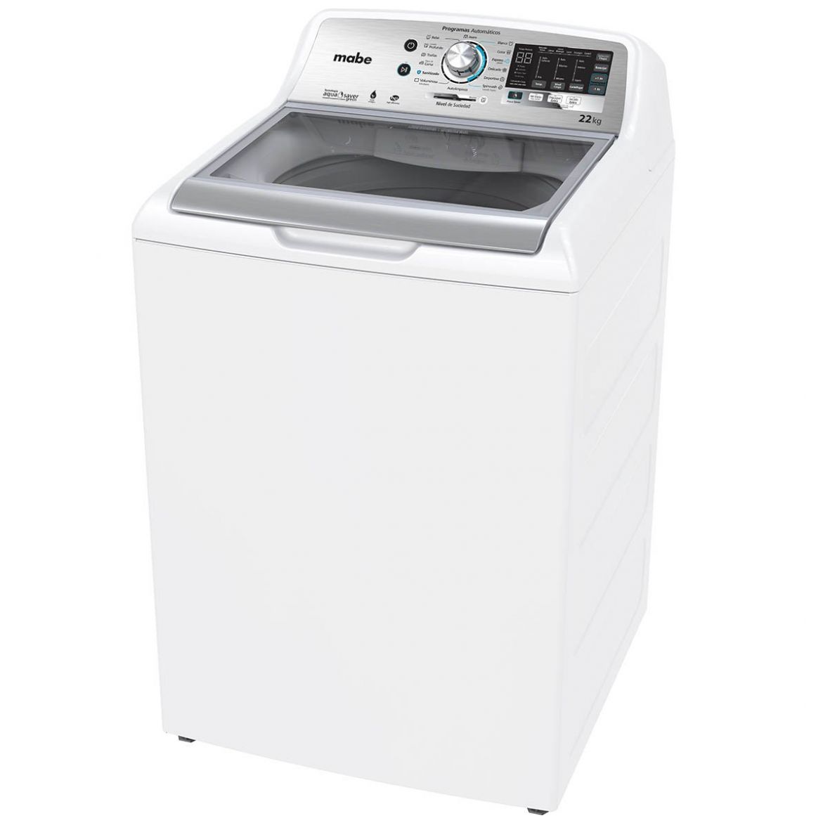 Lavadora Mabe He Carga Superior 22Kg Lmh72201Wbab0 Blanca