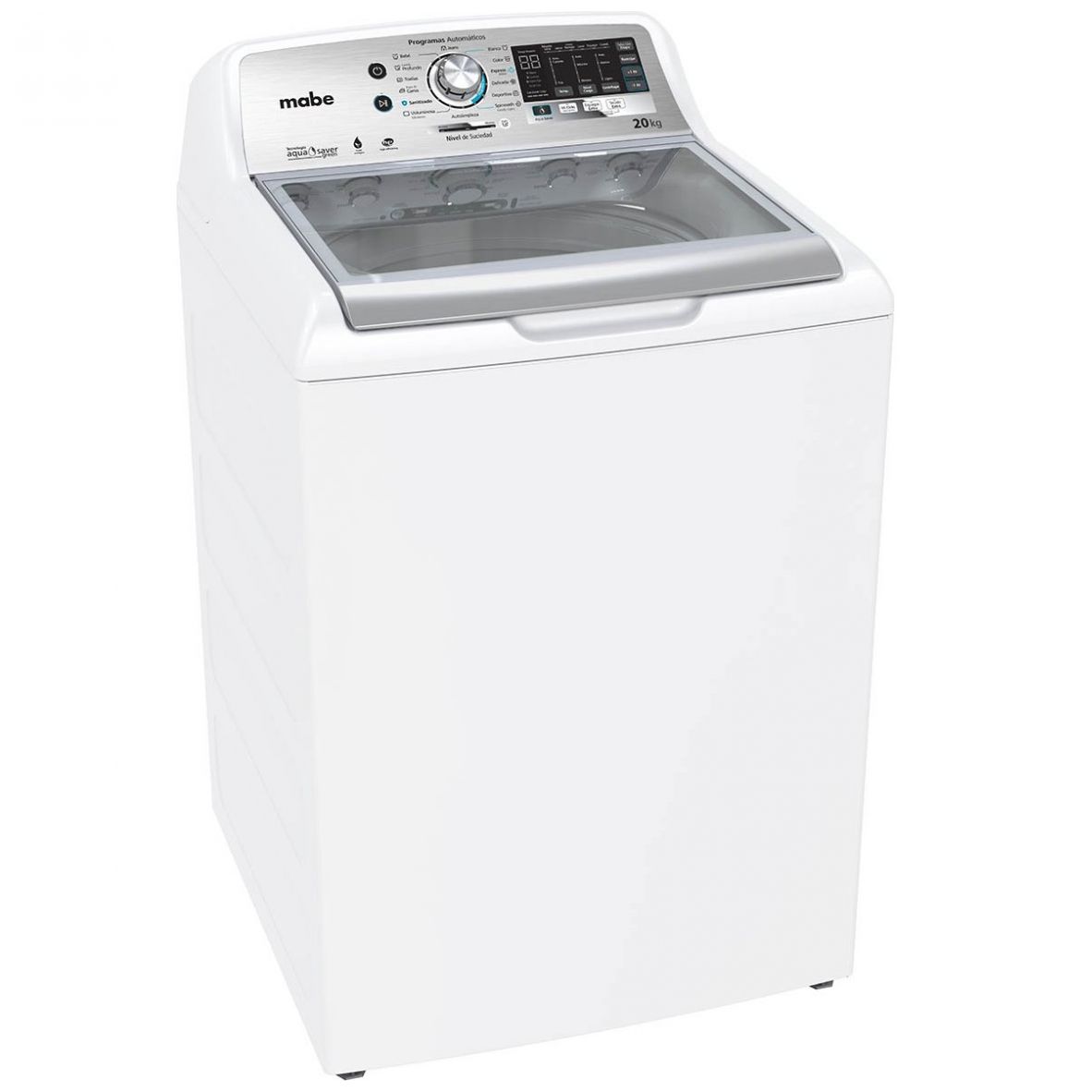 Lavadora Mabe He Carga Superior 20Kg Lmh70201Wbab0 Blanca