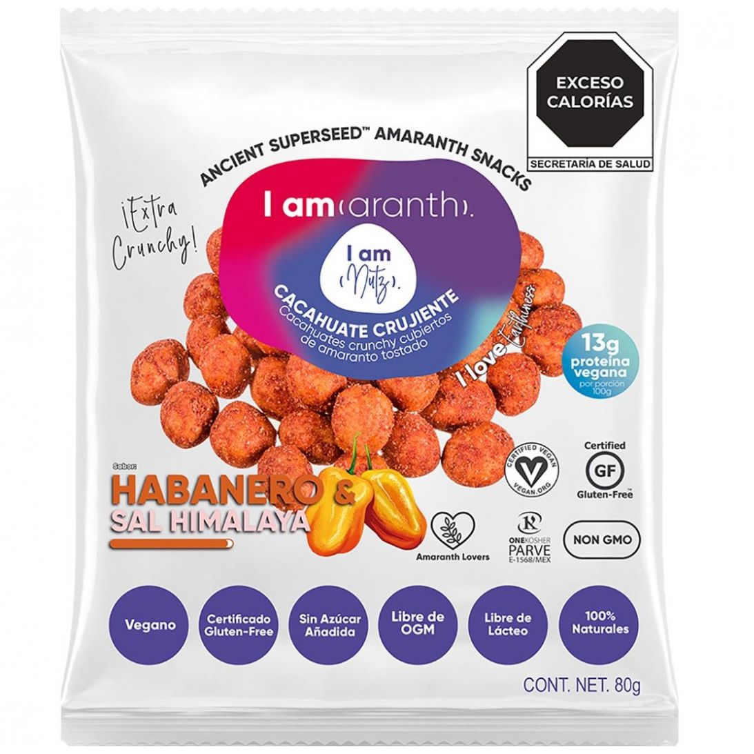 Cacahuate Cubierto de Amaranto Habanero I Am (Aranth)