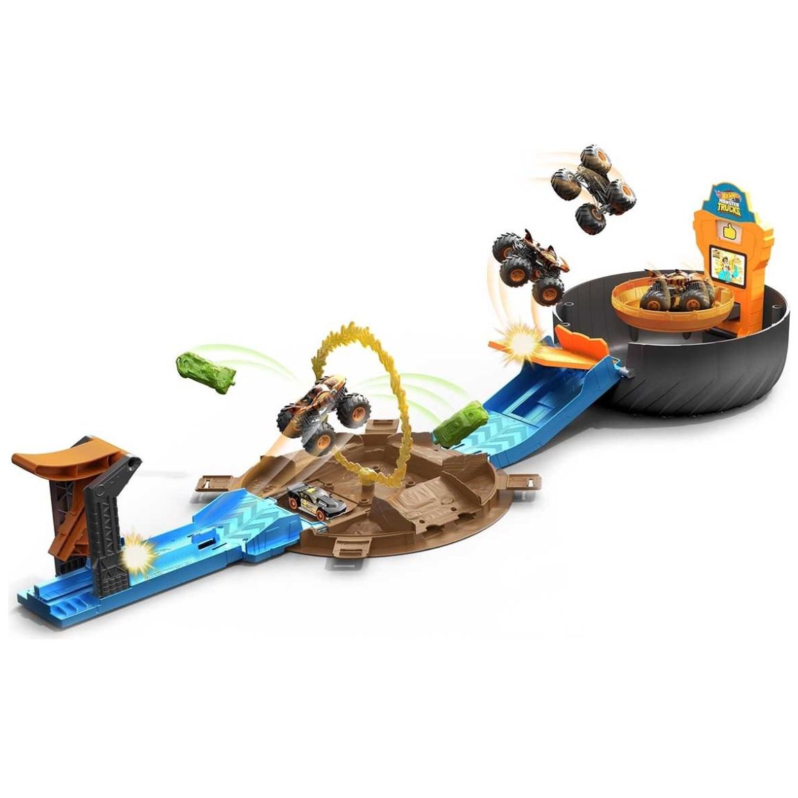 Monster Trucks Llanta de Acrobacias Hot Wheels